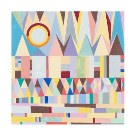 Nikki Galapon 'Geometric Horizon' Canvas Art,24x24